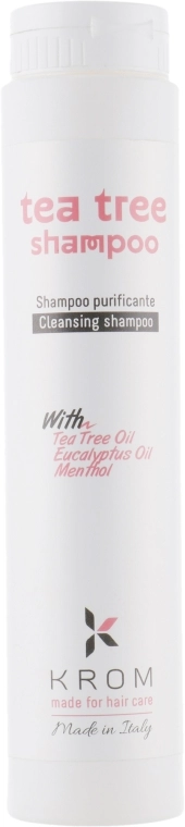 Krom Шампунь очищающий с маслом чайного дерева, маслом эвкалипта и ментолом Tea Tree Shampoo - фото N1