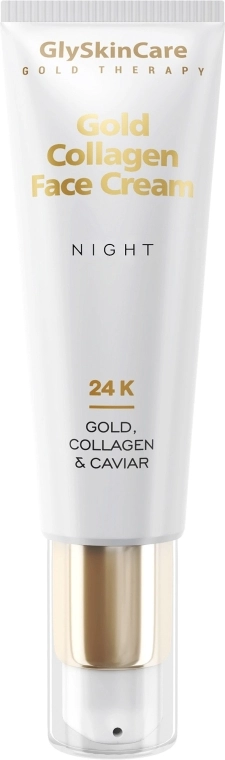 GlySkinCare Колагеновий нічний крем для обличчя із золотом Gold Collagen Night Face Cream - фото N2