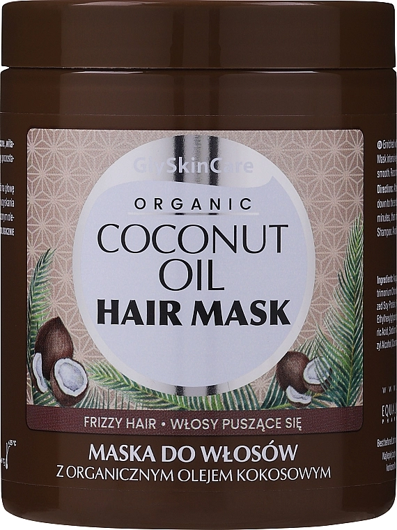 GlySkinCare Маска для волос с кокосовым маслом, коллагеном и кератином Coconut Oil Hair Mask - фото N1