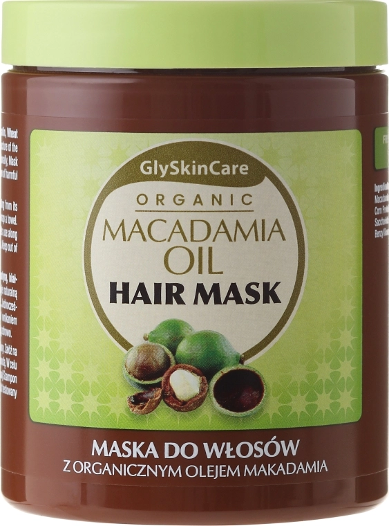 GlySkinCare Маска для волосся, з органічною олією макадамії Macadamia Oil Hair Mask - фото N1