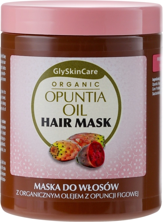 GlySkinCare Маска для волосся, з органічною олією опунції Organic Opuntia Oil Hair Mask - фото N1