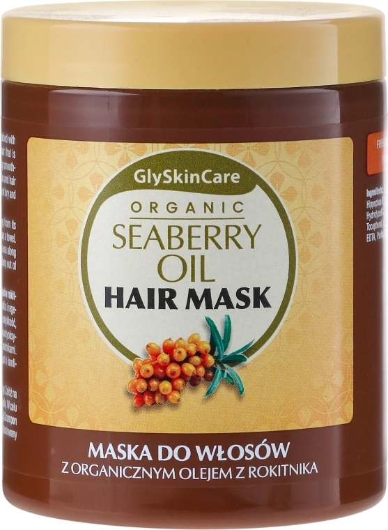 GlySkinCare Маска для волосся, з органічною олією обліпихи Organic Seaberry Oil Hair Mask - фото N1