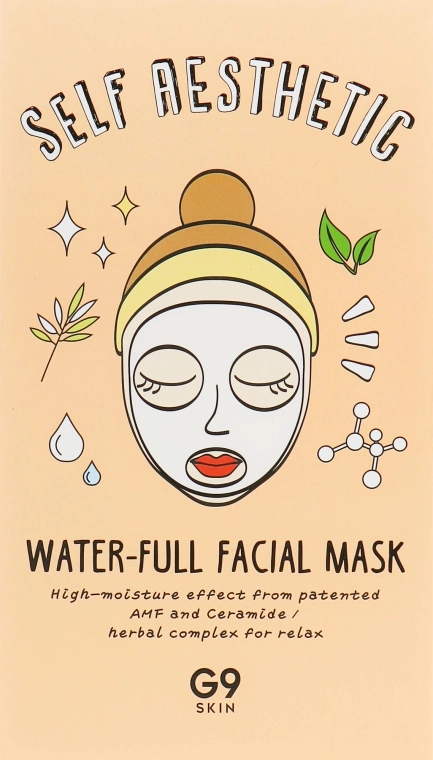 G9Skin Увлажняющая маска для лица Self Aesthetic Water-full Facial Mask - фото N1