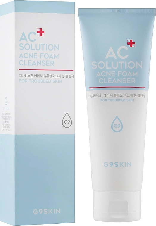 G9Skin Пенка для умывания для проблемной кожи AC Solution Acne Foam Cleanser, 40g - фото N2