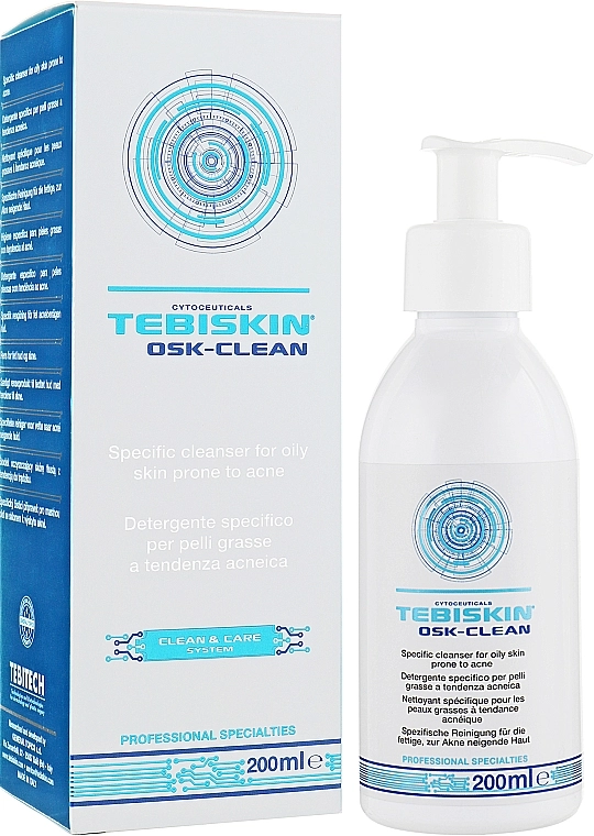 Tebiskin Очищающий гель для жирной кожи, склонной к акне Osk-Clean Cleanser - фото N2