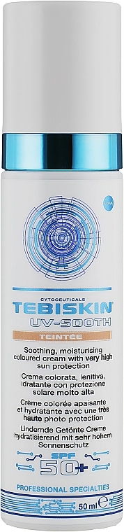 Tebiskin Солнцезащитный крем с тонирующим эффектом Uv-Sooth Teintee SPF 50+ - фото N1