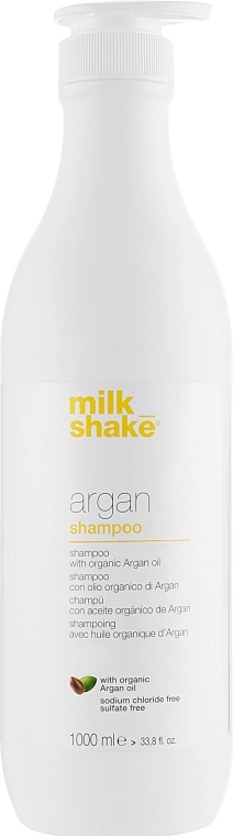 Шампунь для волосся з олією аргани - Milk Shake Argan Hair Shampoo, 1000 мл - фото N1