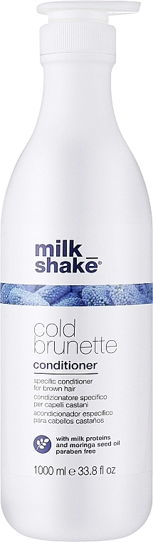 Кондиционер для темных волос - Milk Shake Cold Brunette Conditioner, 1000 мл - фото N1