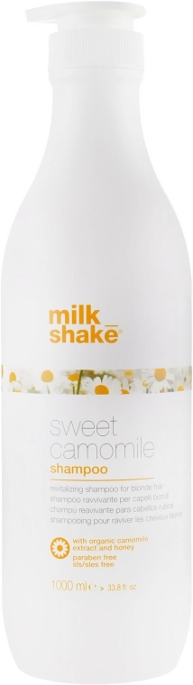Milk Shake Шампунь для тонких и светлых волос с экстрактом ромашки Sweet Camomile Shampoo - фото N3