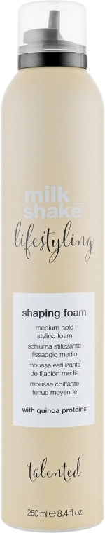 Milk Shake Термозащитная пена для объема и моделирования волос Lifestyling Shaping Foam Medium Hold - фото N1