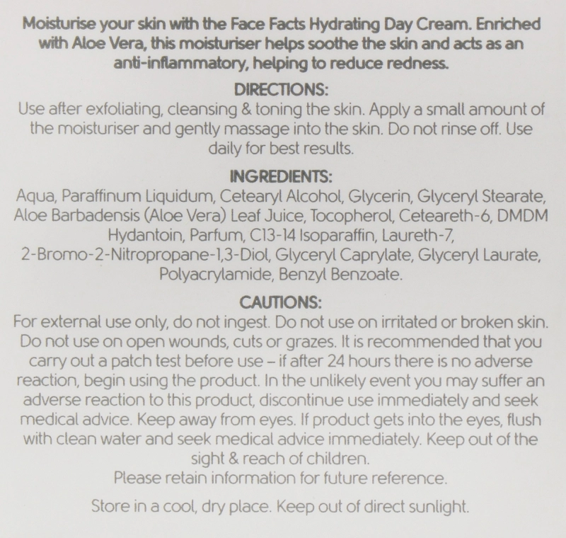 Дневной крем для лица - Face Facts Hydrating Day Cream, 50 мл - фото N3