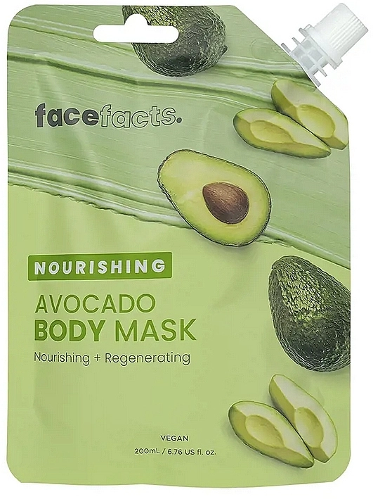 Face Facts Питательная маска для тела с авокадо Nourishing Avocado Body Mask - фото N1