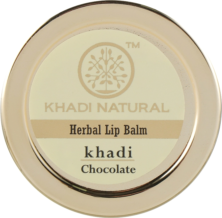 Khadi Natural Натуральний аюрведичний бальзам для губ "Шоколад" Ayurvedic Herbal Lip Balm Chocolate - фото N1