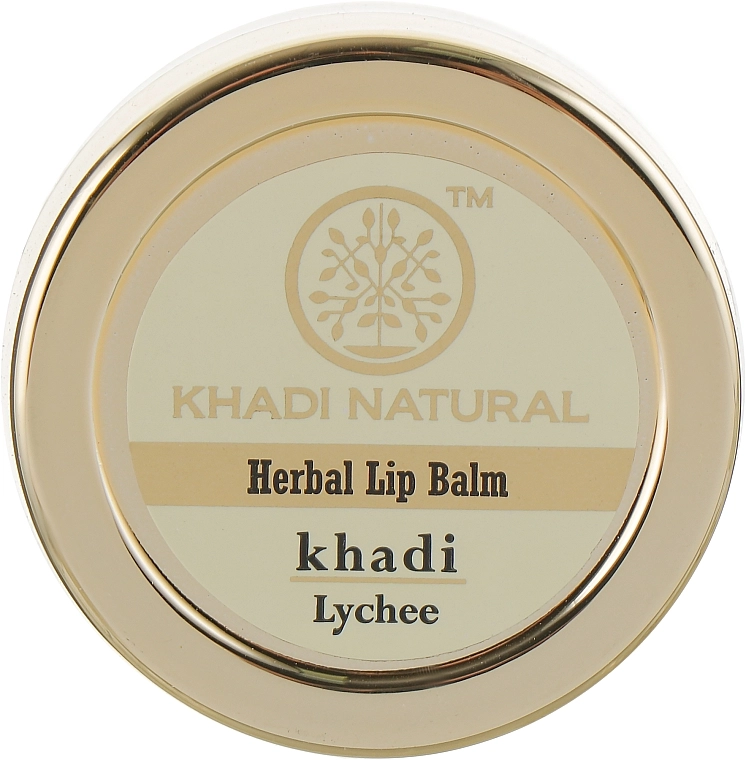 Khadi Natural Натуральний аюрведичний бальзам для губ "Лічі" Ayurvedic Herbal Lip Balm Lychee - фото N1