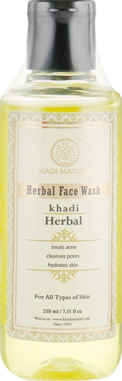 Khadi Natural Гель анти-акне для вмивання "Трав'яний" Khadi Neem & Teatree Face Wash - фото N1