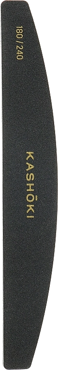 Kashoki Двухсторонняя пилочка для ногтей, полумесяц, 180/240 - фото N1