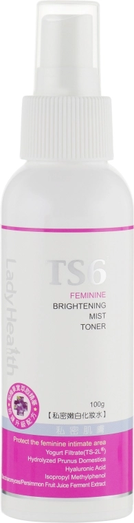 TS6 Осветляющий тоник Lady Health Feminine Brightening Mist Toner - фото N2