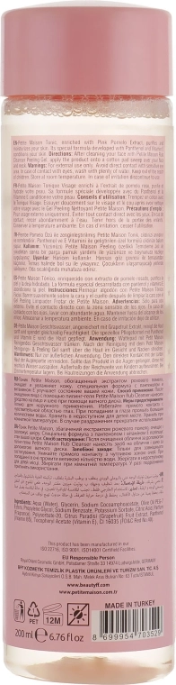 Petite Maison Очищающий тоник для лица с экстрактом розового помело Tonic Visage - фото N2