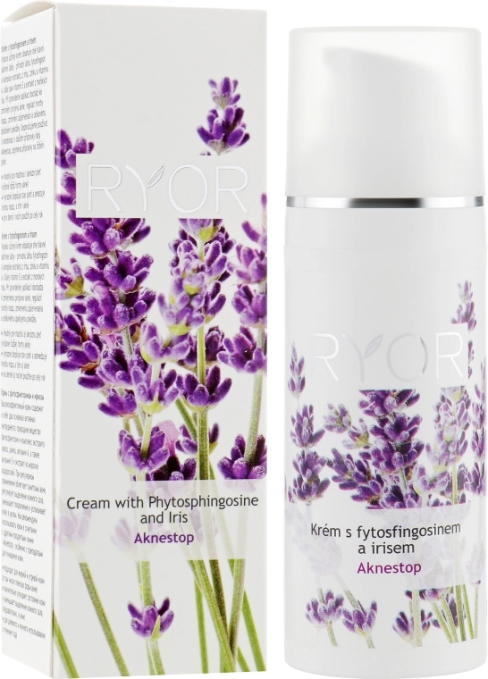 Ryor Крем для лица с фитосфингозином и ирисом Aknestop Cream For Face With Phytosfingosin And Iris - фото N1