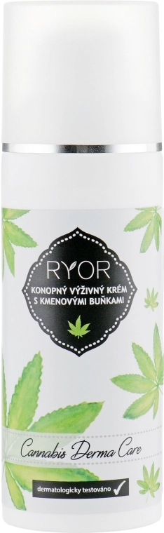 Ryor Конопляний живильний крем зі стовбуровими клітинами Cannabis Derma Care Nourishing Hemp Cream With Stem Cells - фото N2