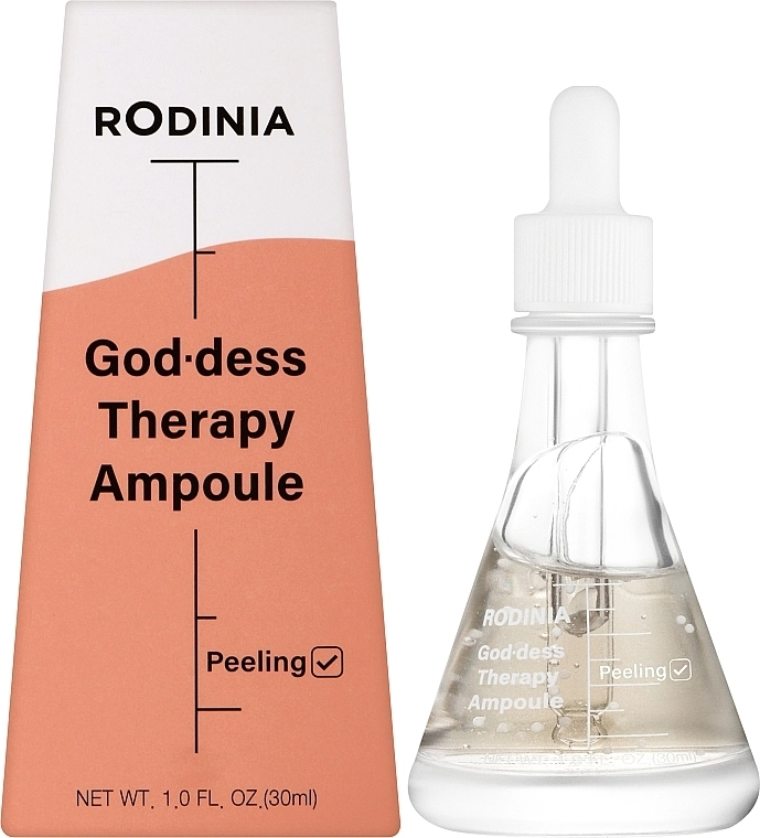 May Island Сыворотка с пилинг-действием с гибискусом Rodinia Goddess Therapy Ampoule Peeling - фото N2