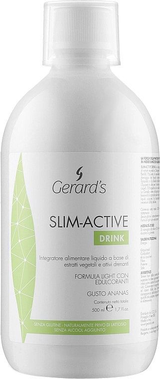 Gerard's Cosmetics Пищевая добавка с растительным экстрактом Slim-Active Drink, 500ml - фото N1