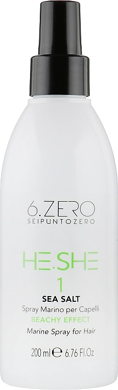 Seipuntozero Спрей для волос с морской солью He.She Sea Salt Beachy Effect - фото N1