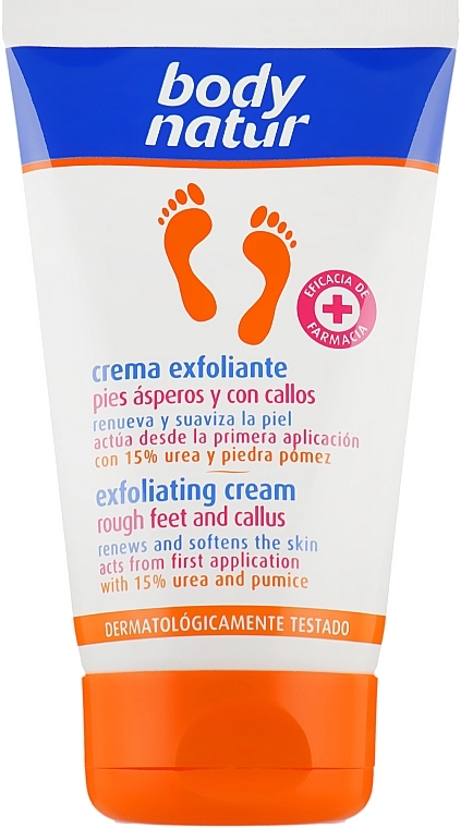 Body Natur Отшелушивающий крем для ног Exfoliating Cream - фото N1