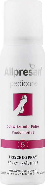 Allpresan Освежающий спрей-дезодорант для стоп Foot Special 5 Frische-Spray - фото N1