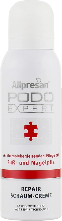 Allpresan Крем-пінка протигрибкова для терапевтичного догляду Allpremed Podoexpert Repair Schaum-Creme - фото N1