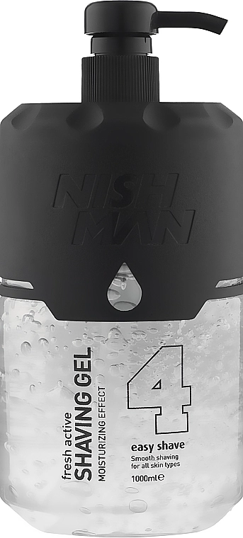 Nishman Гель для гоління з доратором Easy Shave Shaving Gel №4 Fresh Active - фото N1