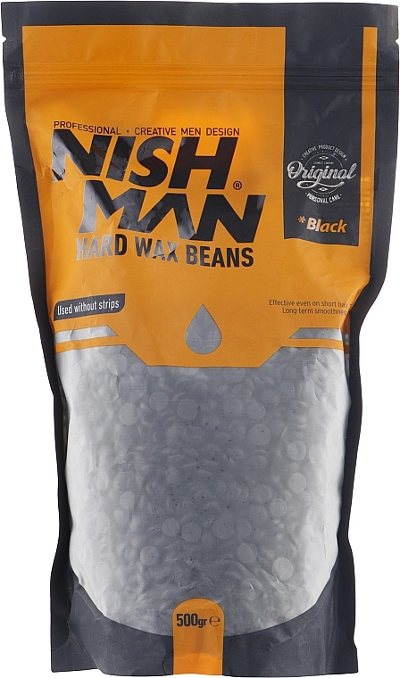 Nishman Воск для депиляции Hard Wax Beans Black - фото N1