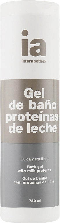 Interapothek Живильний гель для душу з молочними протеїнами Gel De Bano Proteinas De Leche - фото N1