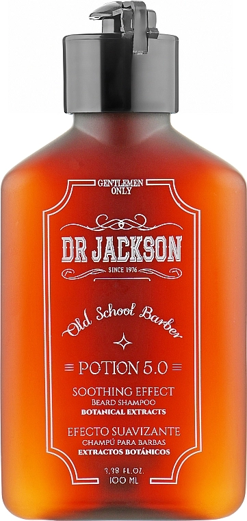 Dr Jackson Шампунь для бороди "Базовий догляд" Gentlemen Only Old School Barber Potion 5.0 Beard Shampoo - фото N1