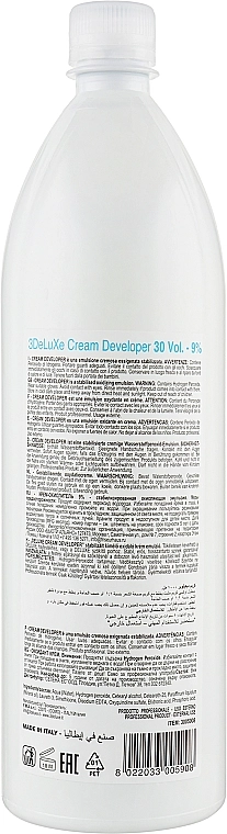 3DeLuXe Окислювач, 9% Tech Cream Developer - фото N2