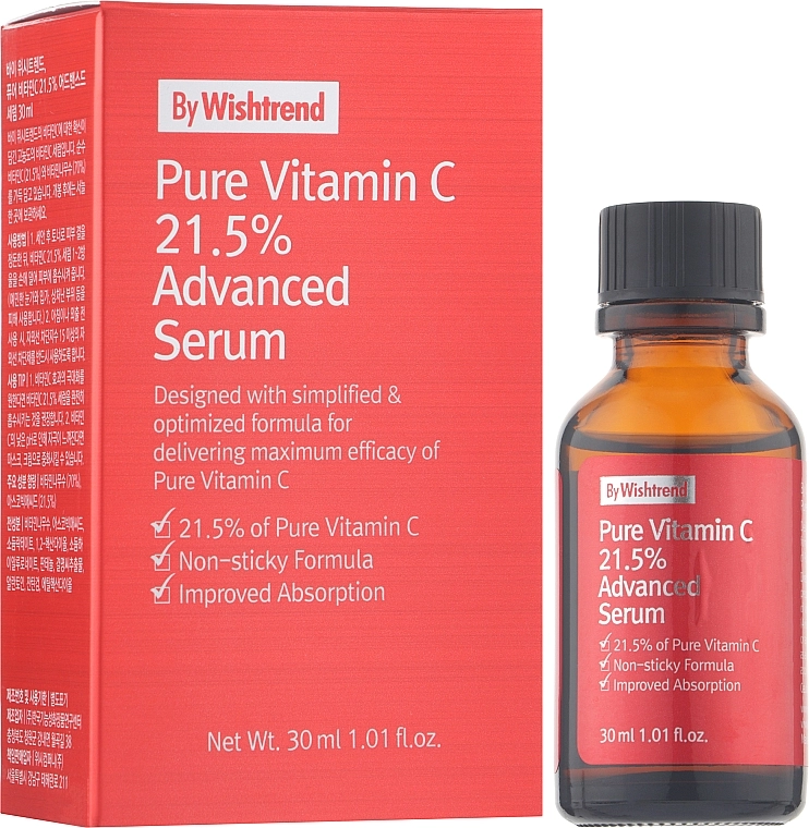 By Wishtrend Концентрированная сыворотка для лица с витамином С Pure Vitamin C 21.5% Advanced Serum - фото N2