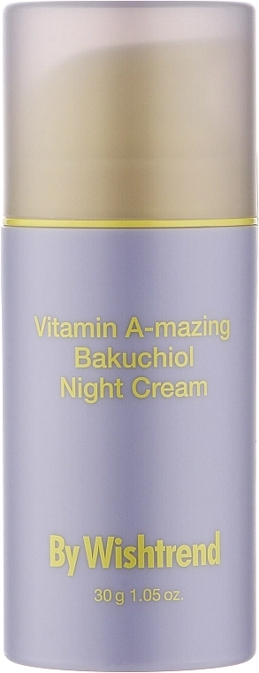 By Wishtrend Нічний крем для обличчя з ретинолом і бакучіолом Vitamin A-mazing Bakuchiol Night Cream - фото N1