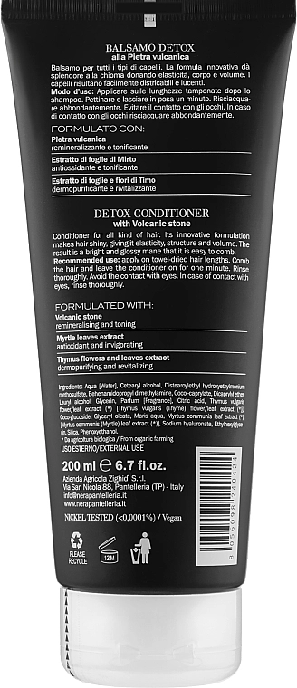 Nera Pantelleria Детокс кондиционер для всех типов волос 20 Detox Conditioner With Volcanic Stone - фото N2