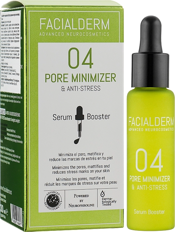 Facialderm Сыворотка-бустер минимизирует поры 04 Pore Minimizer And Anti-Stress Serum Booster - фото N2