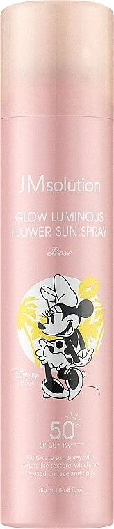 JMsolution Сонцезахисний спрей з трояндою Glow Luminous Flower Sun Spray Disney Mini SPF50+ PA++++ - фото N1