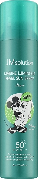 JMsolution Сонцезахисний спрей з перлами Marine Luminous Pearl Sun Spray Disney Dude SPF50+ PA+++ - фото N1
