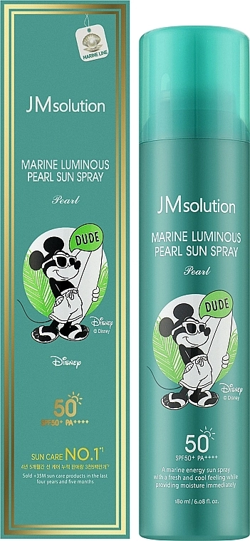 JMsolution Сонцезахисний спрей з перлами Marine Luminous Pearl Sun Spray Disney Dude SPF50+ PA+++ - фото N2
