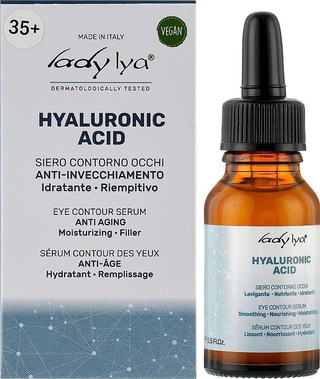 Ladylya Bio Сироватка для повік зволожувальна з гіалуроновою кислотою Lady Lya Hyaluronic Acid Serum - фото N2