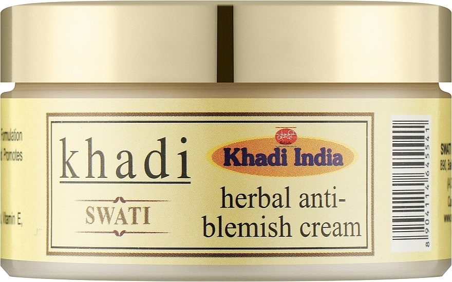 Khadi Swati Аюрведический крем против пигментных пятен Ayurvedic Anti-Blemish Cream - фото N1