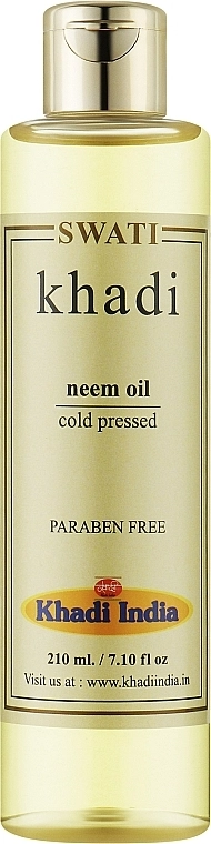 Khadi Swati Олія німа Ayurvedic Neem Oil - фото N1