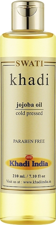 Khadi Swati Масло жожоба Ayurvedic Jojoba Oil - фото N1