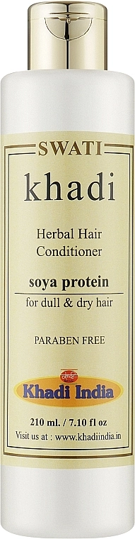 Khadi Swati Трав'яний кондиціонер для волосся "Соєвий білок" Herbal Hair Conditioner - фото N1