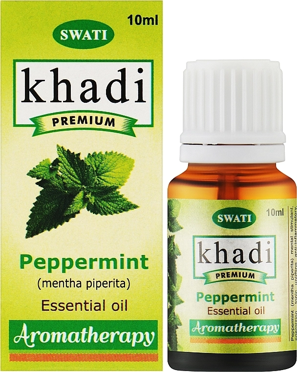 Khadi Swati Ефірна олія "Перцева м'ята" Premium Essential Oil - фото N2