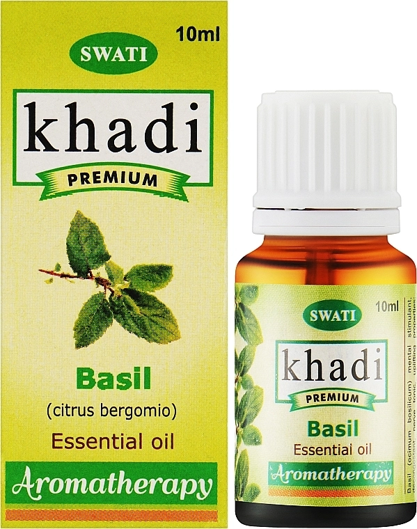 Khadi Swati Эфирное масло "Базилик" Premium Essential Oil - фото N2