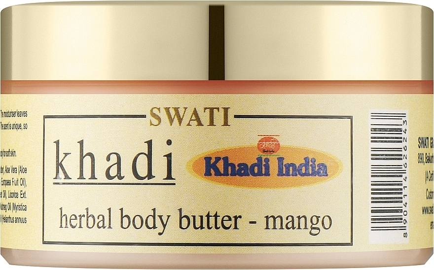 Khadi Swati Трав'яна олія для тіла з манго Herbal Body Butter Mango - фото N1